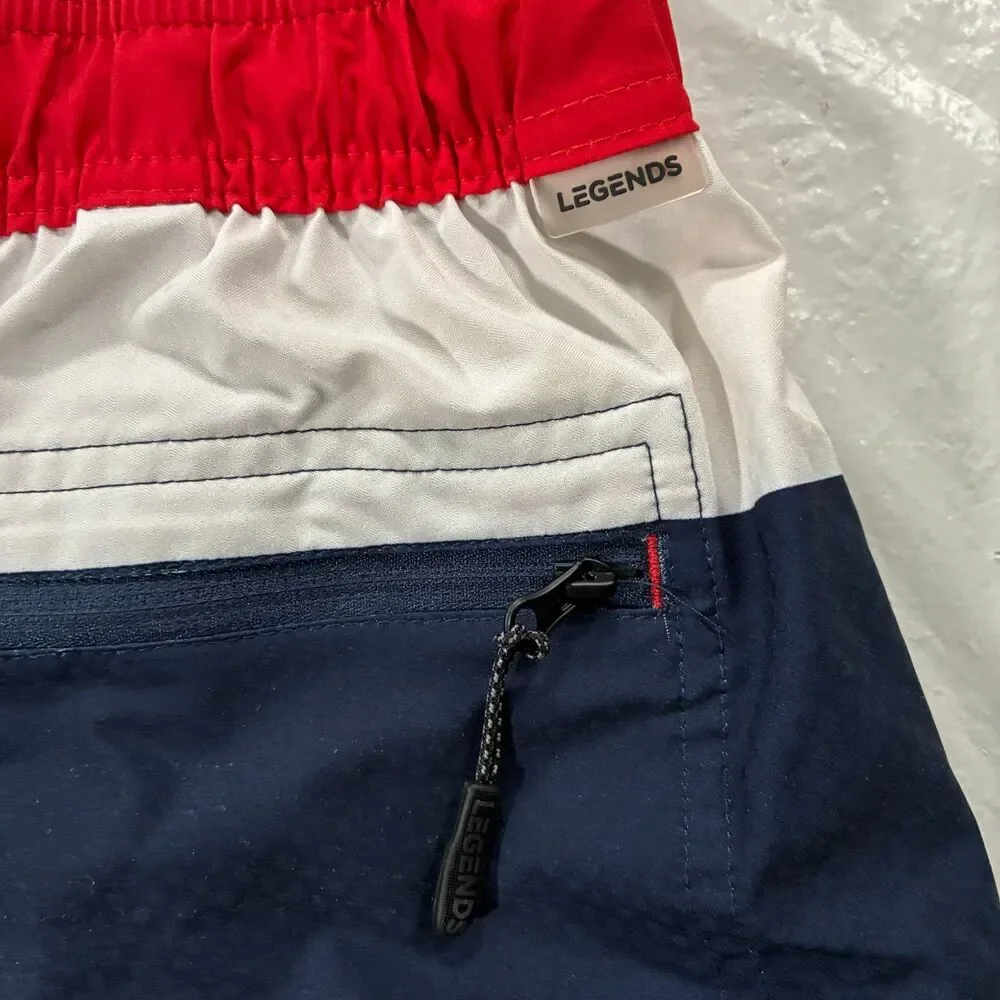 Legends M Luka Shorts Mens Red White Blue Athletic Training